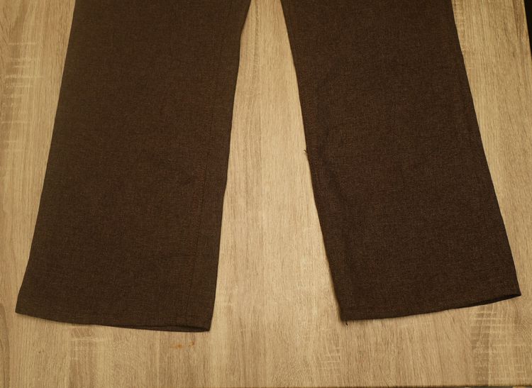 vtg.mens wrangler polyester brown gray bootcut western pant  รูปที่ 8