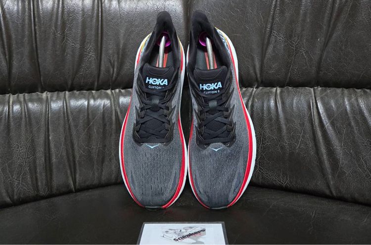 Hoka One One Clifton 8 Anthracite Castlerock Red รูปที่ 3