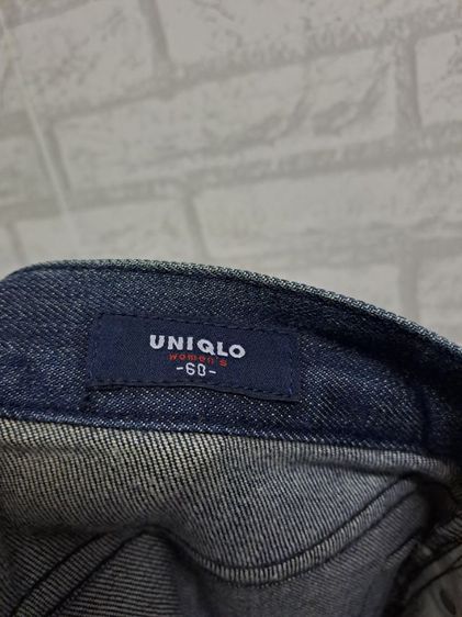 📢 กางเกงยีนส์ทรงกระบอกสีเข้ม แบรนด์ Uniqlo รูปที่ 5