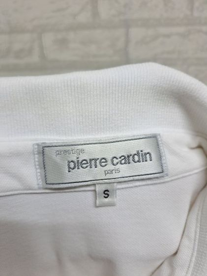 📢เสื้อยืดแขนสั้นคอปกโปโล สีขาวสะอาด แบรนด์ Pierre cardin แท้‼️ รูปที่ 4