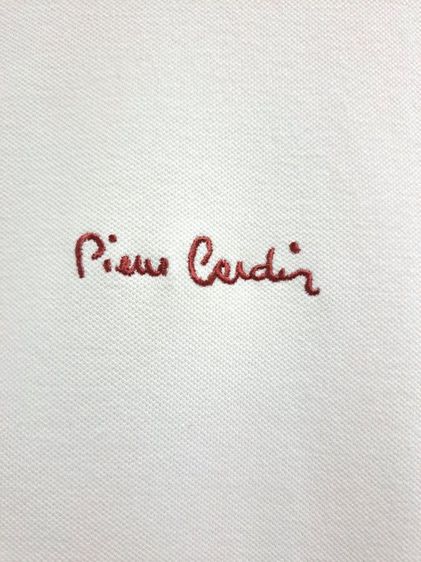 📢เสื้อยืดแขนสั้นคอปกโปโล สีขาวสะอาด แบรนด์ Pierre cardin แท้‼️ รูปที่ 3