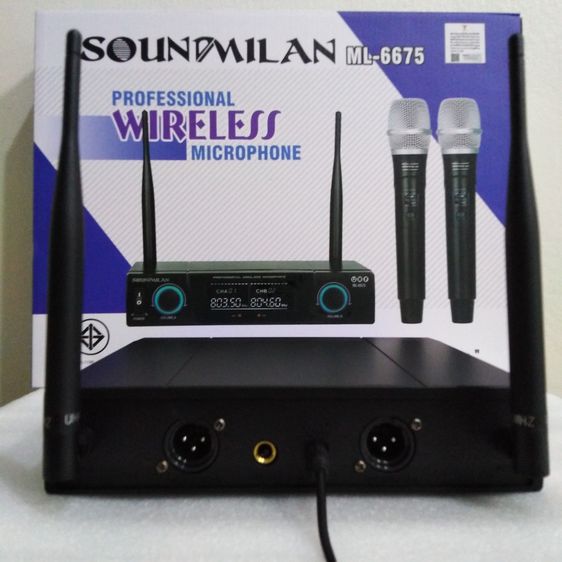 SOUND MILAN ชุดรับ-ส่งไมค์โครโฟน ไมค์ลอยไร้สาย microphone รุ่น ML-6675 รูปที่ 3