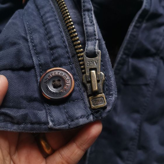 Abercrombie Fitch Navy Blues Full Zipper Jacket รอบอก 43” รูปที่ 8