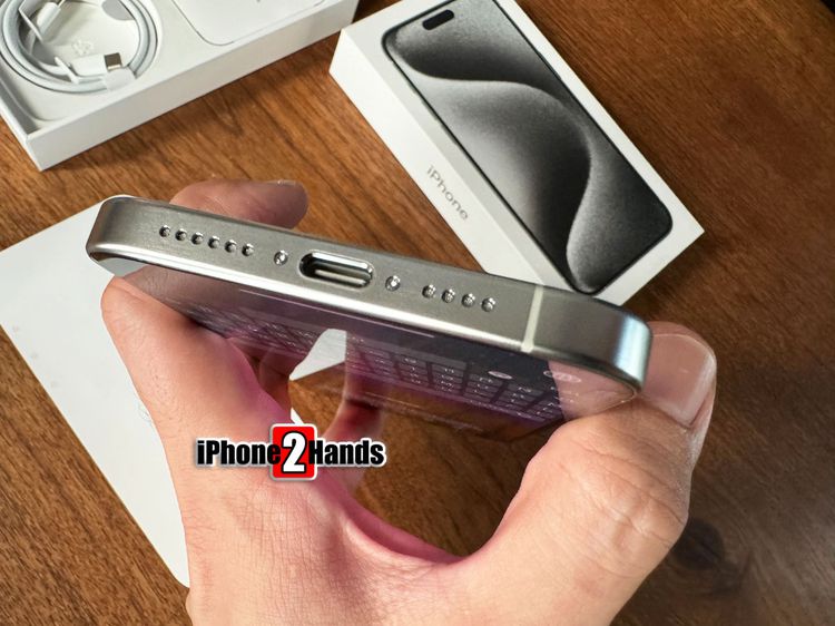ขาย iPhone 15 Pro Max สี Silver Titanium 256GB ศูนย์ไทย มือ 1 ราคาถูก ประกันเหลือ รูปที่ 6
