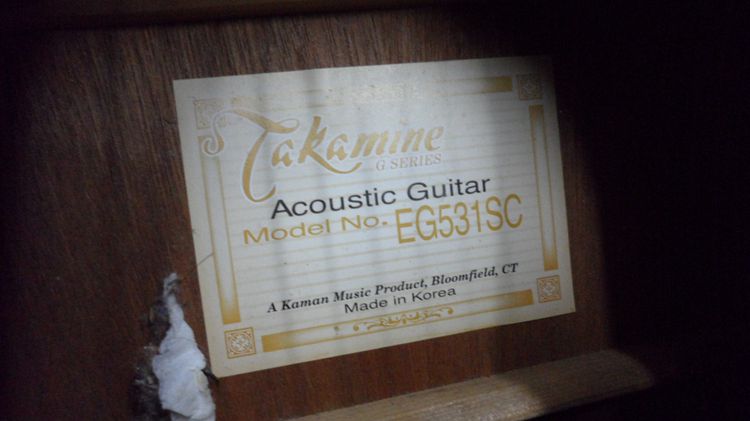 Takamine Eg-531 Sc Acoustic Electric Guitar With Hard Case   รูปที่ 11