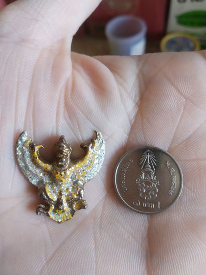 เครื่องรางของมงคลเนื้อกะไหล่ทอง(พระรูปหล่อครุฑพิมพ์เล็ก(ไม่ทราบพระเกจิที่สร้าง)(170405)(ไม่ทราบรุ่น))เครื่องรางของขลังเนื้อกะไหล่ทอง รูปที่ 4