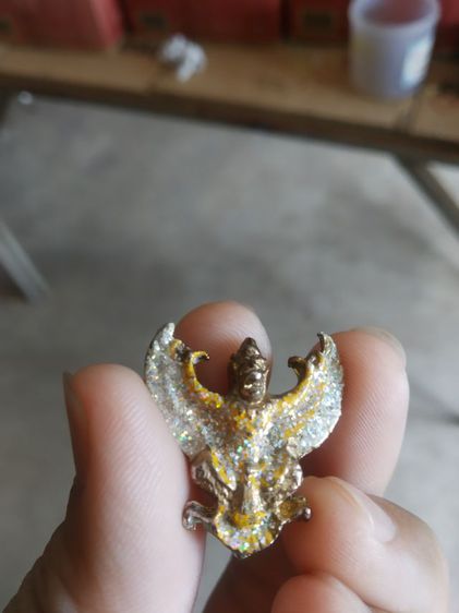 เครื่องรางของมงคลเนื้อกะไหล่ทอง(พระรูปหล่อครุฑพิมพ์เล็ก(ไม่ทราบพระเกจิที่สร้าง)(170405)(ไม่ทราบรุ่น))เครื่องรางของขลังเนื้อกะไหล่ทอง รูปที่ 9