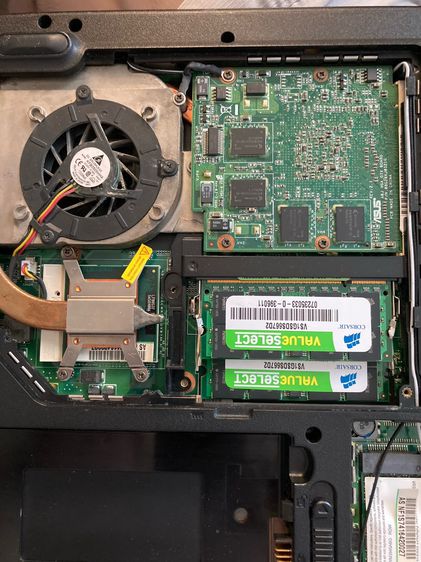 ขายเป็นอะไหล่ เครื่องเปิดติด แต่ hard disk เสีย Asus A8JS Core 2 Duo 1.66, DVD-RW RAM 2 GB การ์ดจอ Geforce 7700 รูปที่ 7