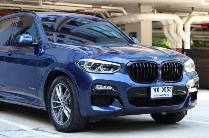 BMW X3 2019 2.0 xDrive20d 4WD Utility-car ดีเซล ไม่ติดแก๊ส เกียร์อัตโนมัติ น้ำเงิน