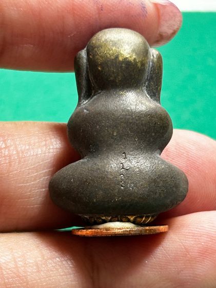 พระปิดตาชินบัญชร (ปฐมฤกษ์) หลวงปู่พวน วัดช้างหมอบ จ.สุรินทร์ ปี 2558 เนื้อทองผสมก้นทองแดง รูปที่ 4