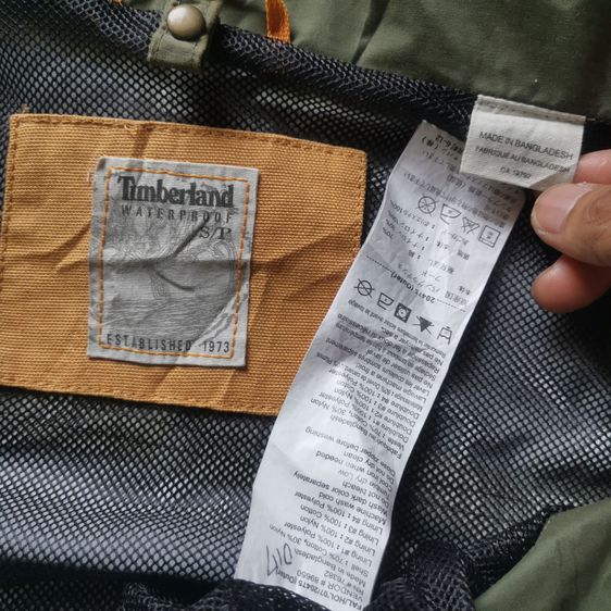 Timberland Hooded Military Waterproof Jacket รอบอก 46” รูปที่ 11