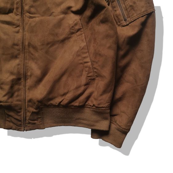 Uniqlo Brown Faux Suede Bomber Jacket รอบอก 46” รูปที่ 5