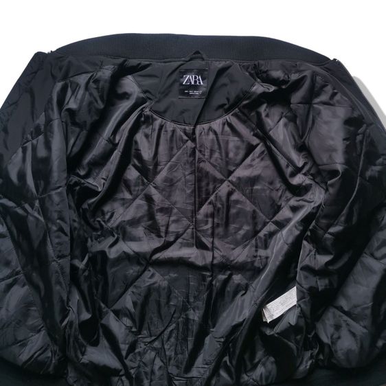 Zara Black Bomber Jacket รอบอก 46” รูปที่ 6