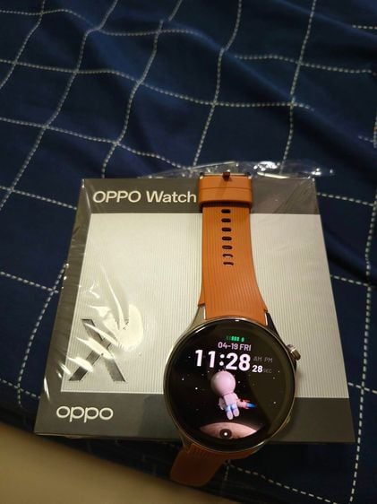 ซิลิโคน เงิน smart wattch Oppo Watch x  