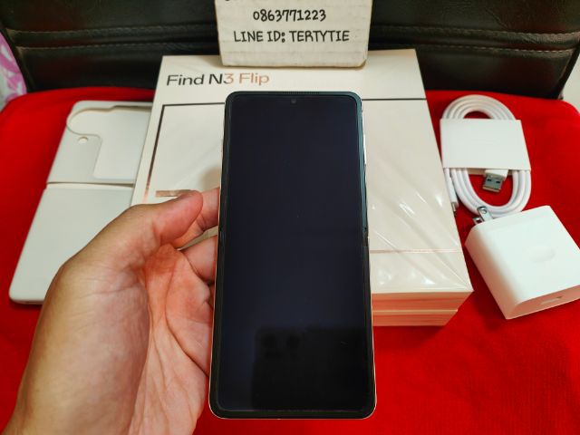 ขาย แลก เทิร์น Oppo Find N3 Flip 5G สี Cream เครื่อง 3 เดือน มีประกันอีกยาว รูปที่ 2