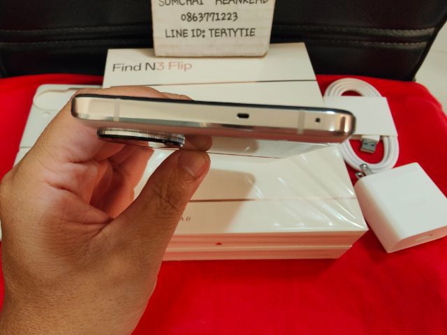 ขาย แลก เทิร์น Oppo Find N3 Flip 5G สี Cream เครื่อง 3 เดือน มีประกันอีกยาว รูปที่ 4