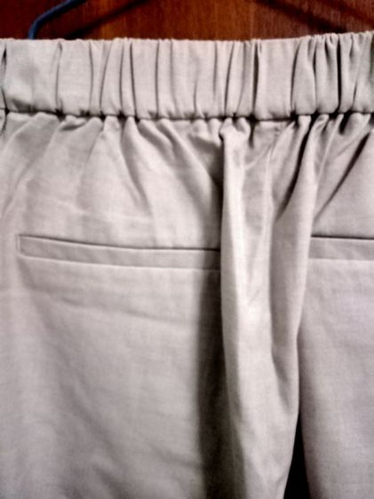 Carreman designed in France by Global Work กางเกงผู้หญิงขายาวสีครีม SizeL เอว 28 ยาว36 สะโพก 38 เป้ากางเกง13 ขากางเกงกว้าง 6.5นิ้วเอวสม็อค  รูปที่ 9