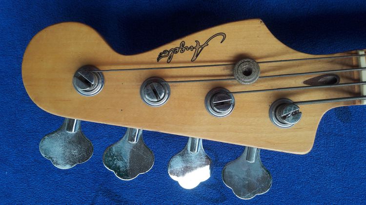 0 สินค้ารายการนี้ขายไปแล้ว ไม่มีสินค้าอยู่ในสต๊อกแล้วครับกีต้าร์ไฟฟ้าเบส 4สาย  ANGEL AJB-200 เป็นเบส 4 สาย รูปที่ 6