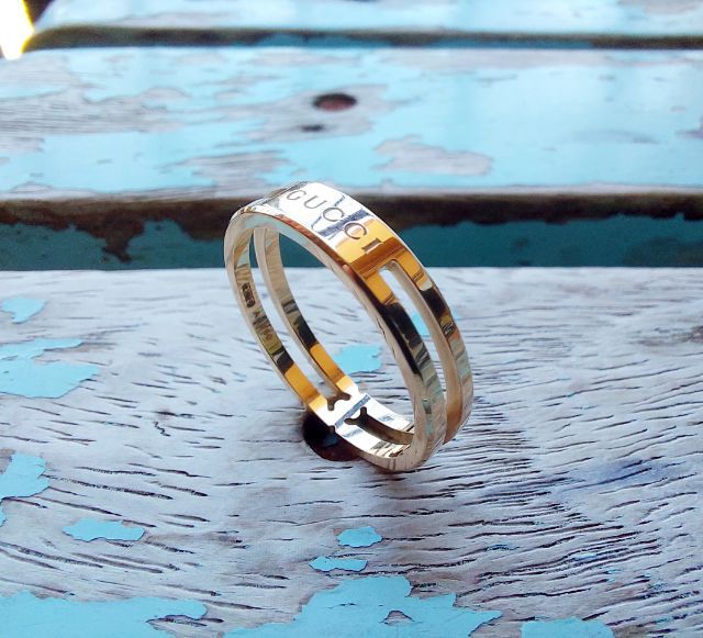 แหวนทองแท้ GUCCI 18K ROSE GOLD 🇮🇹 ไซส์ 54    ต่อรองได้ครับ สบายๆ 🥰 รูปที่ 9