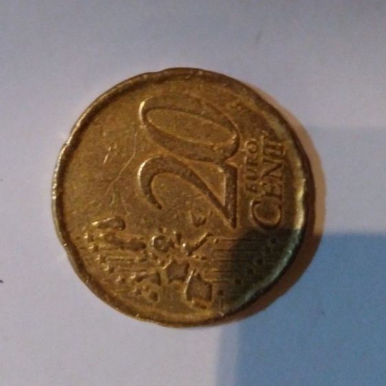 Spain 20 Euro Cent 1999 Error Coin gost unique collectable rarest week die รูปที่ 2