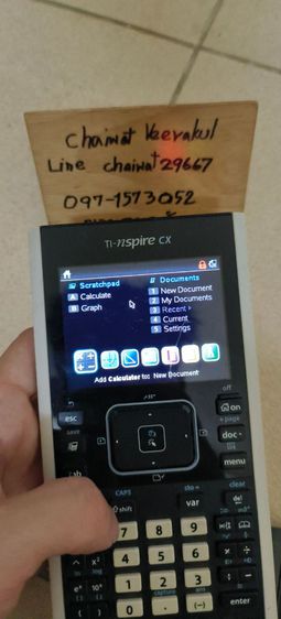 Texas Instruments TI-Nspire CX 
Graphing Calculator
เครื่องคิดเลขคอมพิวเตอร์กราฟฟิก
คำนวนขั้นสูง
ใช้งานปกติ

1800
นัดรับ ท่าพระ บาแค รูปที่ 2