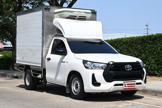 Toyota Hilux Revo 2.4 SINGLE Entry ( ปี 2021 ) รถตู้เย็นไมล์ 5 หมื่นกว่าโล ความสูง 1.60 จากเบิ้ม พัดลม 3 ตัว 