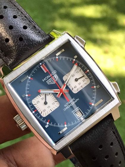 Tag Heuer Monaco Calibre11 Steve McQueen  Product Limited Edition Blue Opalin Dial CAW211P🇨🇭
   รูปที่ 2