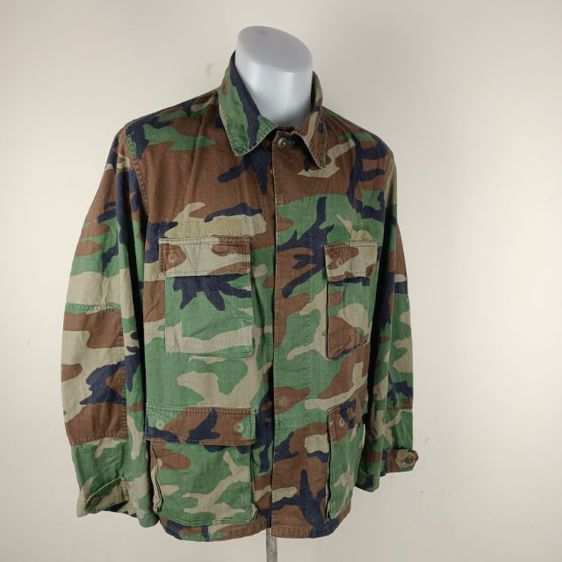 B939 🇱🇷 เสื้อทหารกองทัพ(ของแท้) อก 48 ลายWoodland ผ้าหนา (อ่านรายละเอียดด้านล่างให้ครบ) รูปที่ 3