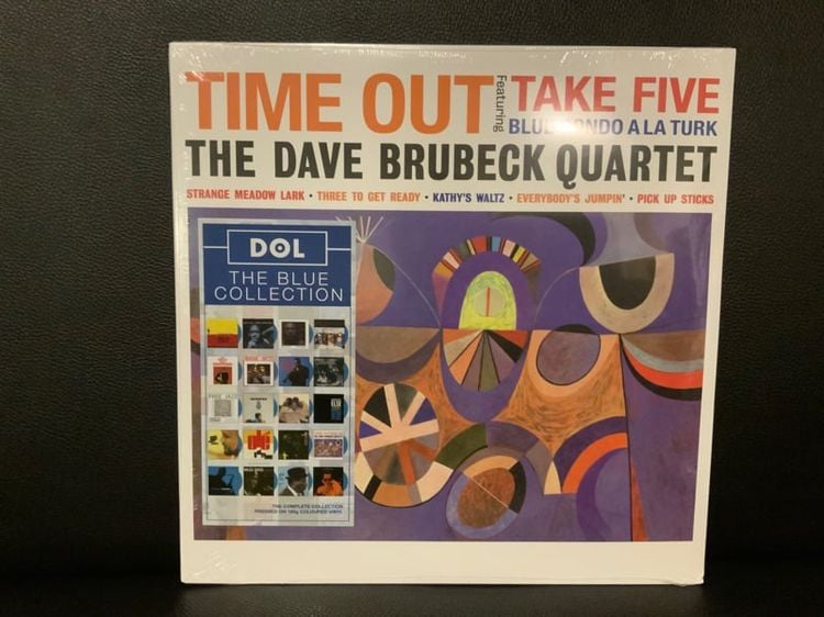ขายแผ่นเสียงแผ่นซีลแจ๊สสามัญประจำบ้าน The Dave Brubeck Quartet Time Out Blue Vinyl แผ่นสีฟ้า 180g. Limited edition LP Vinyl ส่งฟรี รูปที่ 1