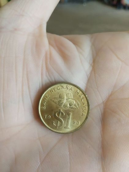 เหรียญประเทศมาเลเซีย(เหรียญชนิดหนึ่งริงกิตถูกสร้างขึ้นเมื่อปีคริสตศักราช1993(เหรียญกษาปณ์หมุนเวียน))เอาไว้สะสมหรือโชว์ รูปที่ 3