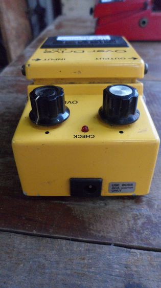 เอฟเฟคกีต้าร์ Boss OD-1 Over Drive (ป้ายดำ) 1981 สีเหลือง made in Japan รูปที่ 4