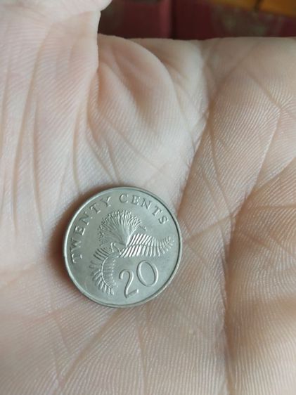 เหรียญประเทศสิงคโปร์(เหรียญสิงคโปร์ชนิด20เซนต์(เหรียญกษาปณ์ชนิดใช้หมุนเวียน)(ถูกผลิตขึ้นในปีคริสตศักราช1987))สำหรับเอาไว้สะสมหรือโชว์ รูปที่ 5
