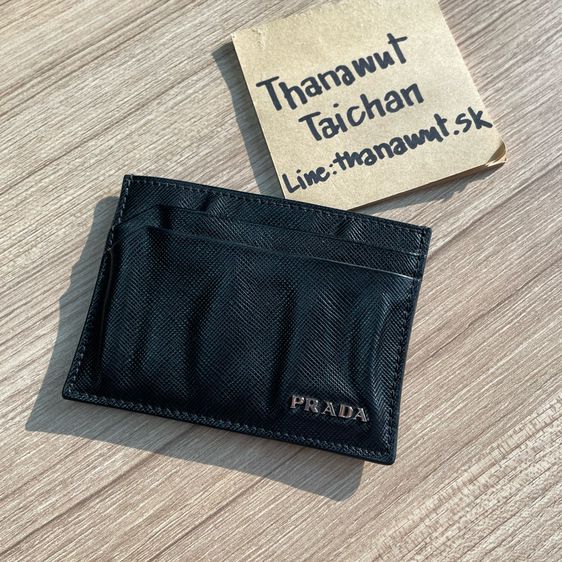 Prada Saffiano leather card holder รูปที่ 3