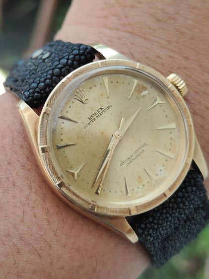 Rare Item ROLEX Oyster Perpetual Ref.6569 14k Solid Gold  รูปที่ 12