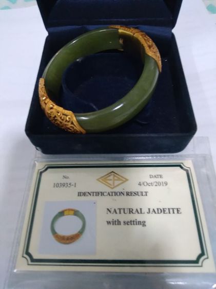 0640832887sale natural Burma green jadeite bangles  รูปที่ 1
