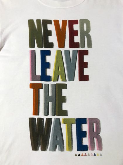 Paul Smith Never Leave The Water White T-Shirt M PA-JT-76711  รูปที่ 5