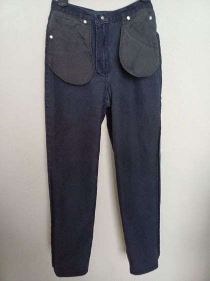 Lauren Ralph Lauren Vintage Jeans Size 4P ยีนส์วินเทจป้ายหนังสีน้ำตาล รูปที่ 4