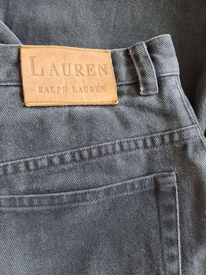 Lauren Ralph Lauren Vintage Jeans Size 4P ยีนส์วินเทจป้ายหนังสีน้ำตาล รูปที่ 6