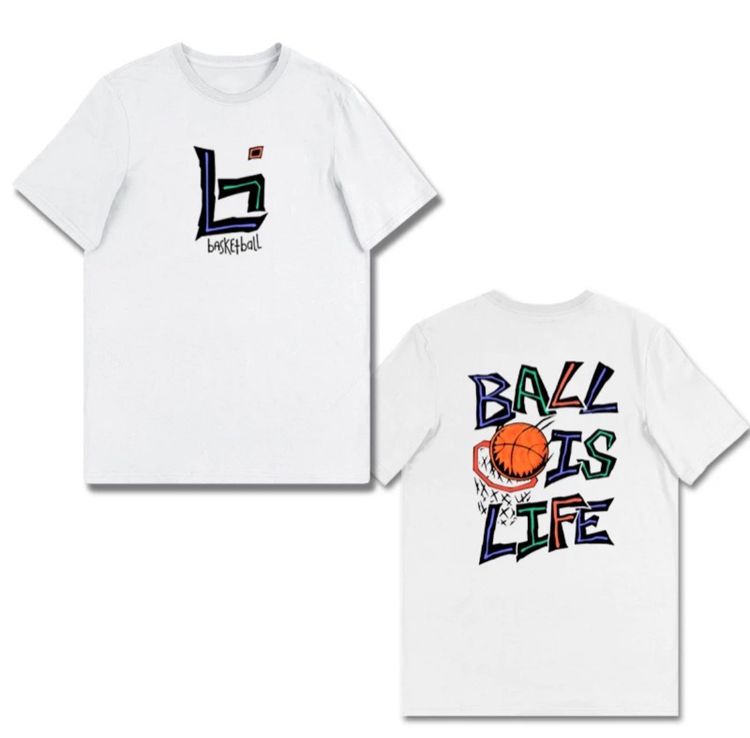 เสื้อยืดBasketball เสื้อยืดบาสเกตบอล เสื้อกีฬา Basketball NBA Ball Is Life  รูปที่ 2