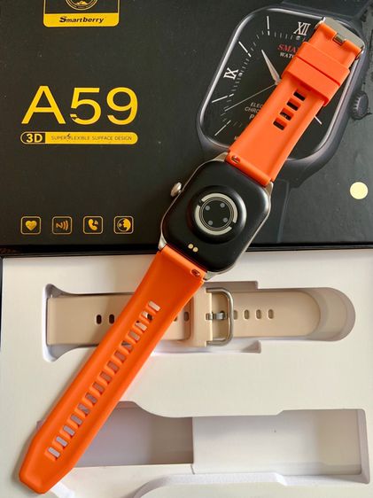นาฬิกา Smart Watch A59 ของใหม่ มือ1 มีสายให้ 2 ชุด อุปกรณ์ครบกล่อง  รูปที่ 3
