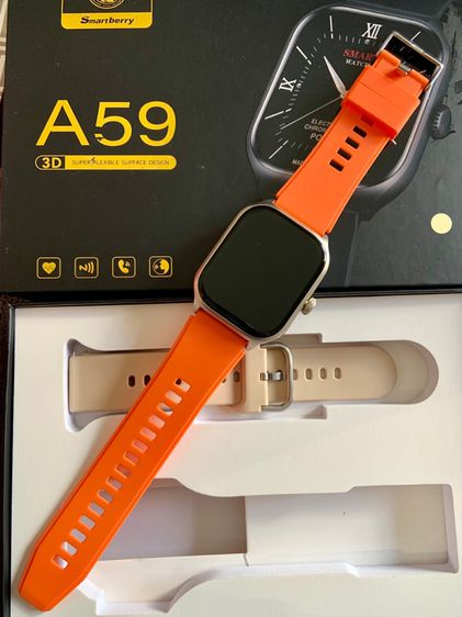 นาฬิกา Smart Watch A59 ของใหม่ มือ1 มีสายให้ 2 ชุด อุปกรณ์ครบกล่อง  รูปที่ 2