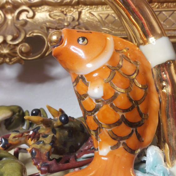 Rare Vintage Porcelain Vase Lively Carb fish, crab and Lobsters 

ตะกร้าเซรามิก Vintage  รวมปู ปลา กุ้ง ลอบเตอร์  สวย มีน้ำหนักมากครับ 
 รูปที่ 2