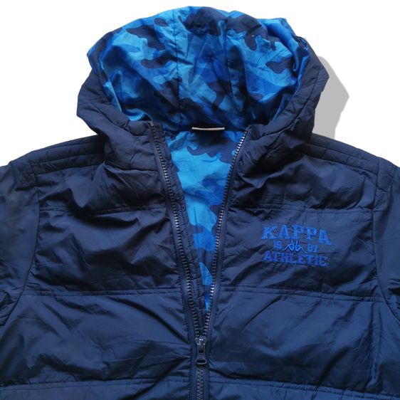 Kappa Athletic Navy Blues Hooded Puffer Jacket รอบอก 46” รูปที่ 3