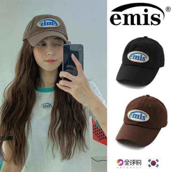 หมวกแก๊ป 🧢 EMIS แบรนด์สตรีท เกาหลี 🇰🇷 สีน้ำตาล รูปที่ 3