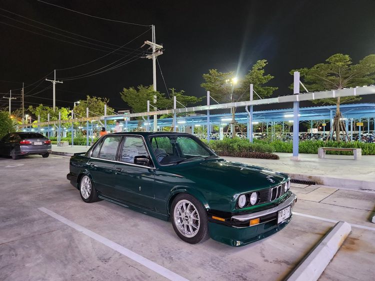 BMW Series 3 1988 318i Sedan เบนซิน ไม่ติดแก๊ส เกียร์ธรรมดา เขียว รูปที่ 2
