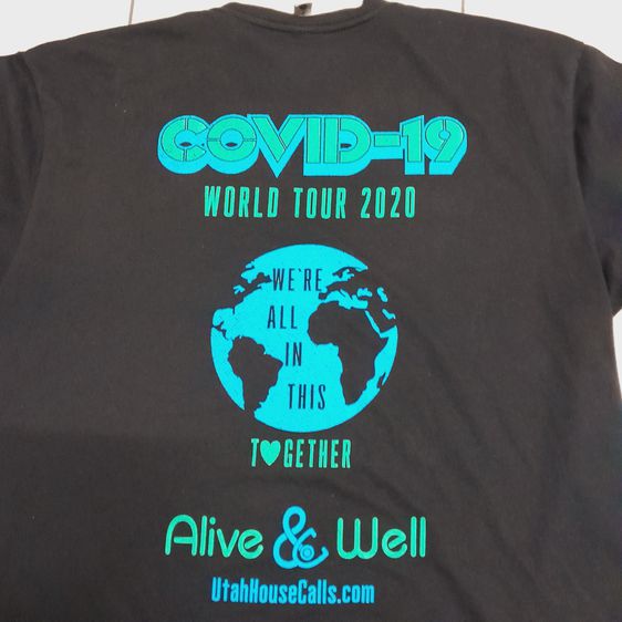 เสื้อสกรีนCovid19-worldtourวินเทจ รูปที่ 4