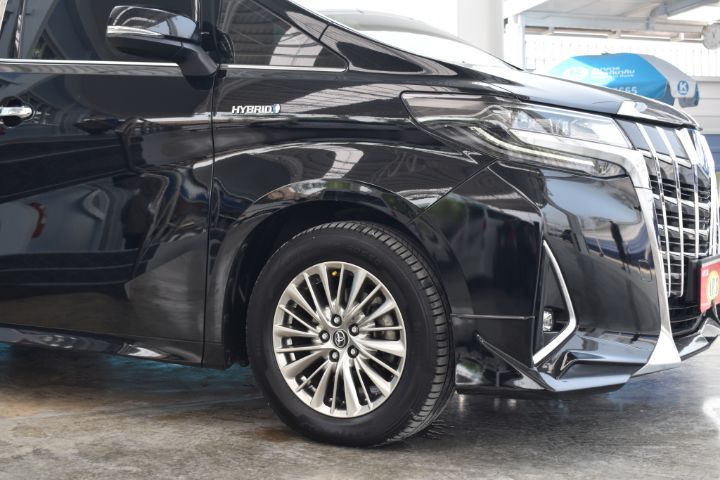 Toyota Alphard 2018 2.5 HV 4WD Utility-car ไฮบริด เกียร์อัตโนมัติ ดำ รูปที่ 3