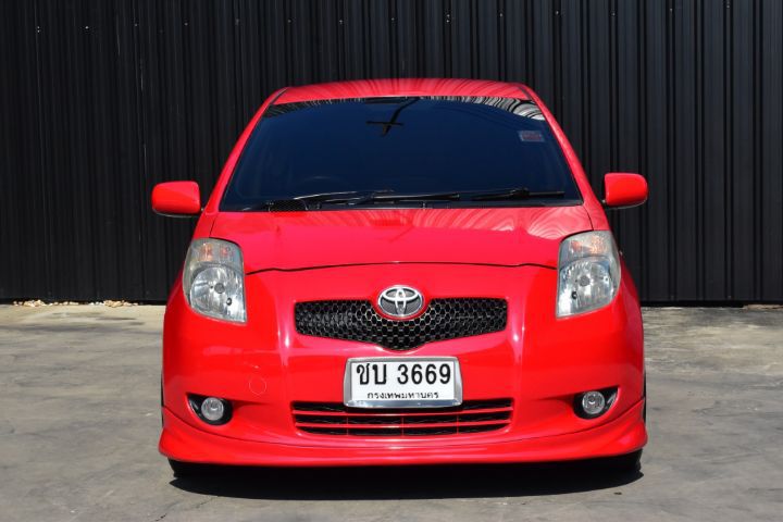 Toyota Yaris 2007 1.5 E Sedan เบนซิน ไม่ติดแก๊ส เกียร์อัตโนมัติ แดง รูปที่ 2