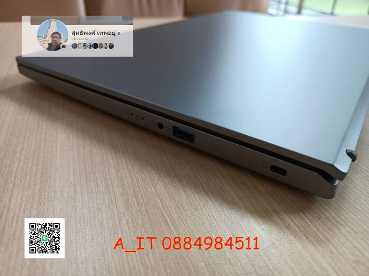 Acer A515-47-R5BE Steel Gray Ryzen5 5625U RAM8GB สินค้าตัวโชว์สภาพสวย  มี Windows 11 Home แท้ ประกันศูนย์ รูปที่ 9