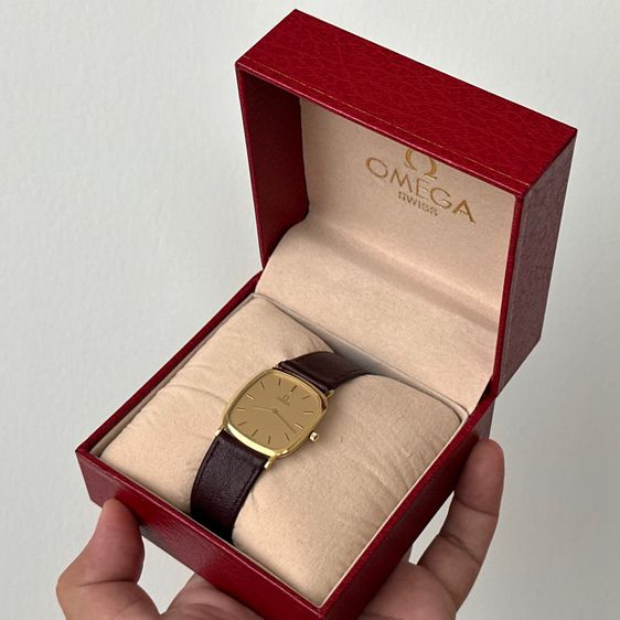 Omega TV 20 k Gold micon watch  รูปที่ 6